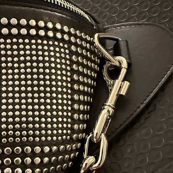 Alexander McQueen Punk Leather Bum/Belt Bag Black Iconic Studded NWT - Picture 15 of 16